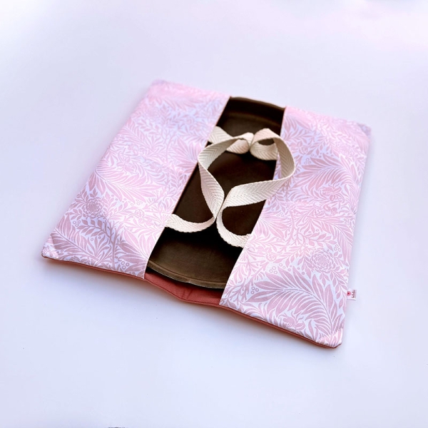 Bolsa Porta Bandeja Hojas Rosas